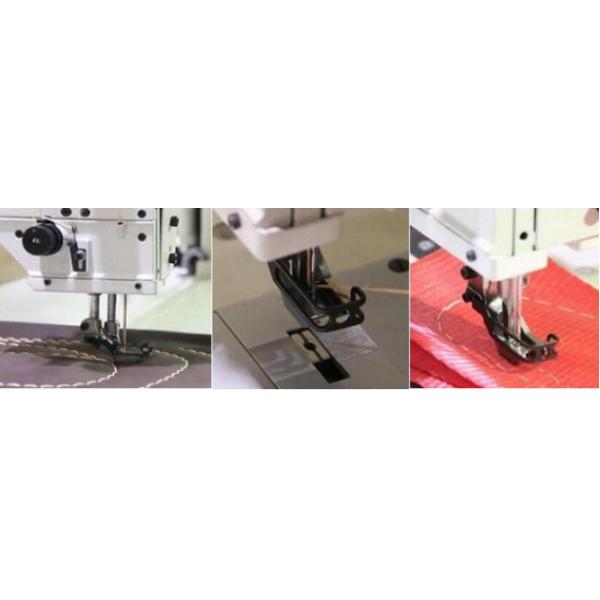Long Arm Compound Feed Walking Foot Heavy Duty Lockstitch Sewing Machine