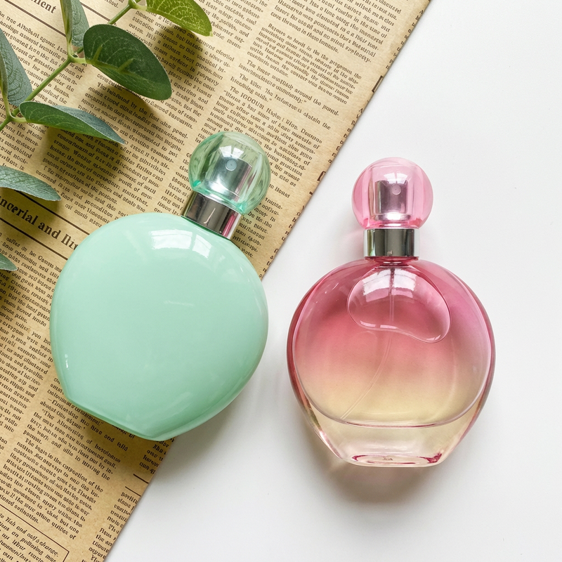 Anding Supplier Oem Bulk Custom Printing 100 ml Round High End Refillable Spray Luxury Empty Glass Perfume Bottle