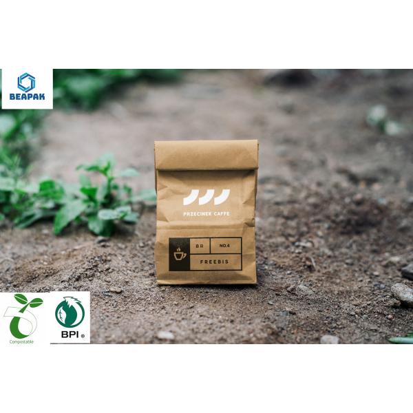 Heat Seal Plastic Biodegradable Coffee Bags Doypack Flexible Stand Up Pouch Bags