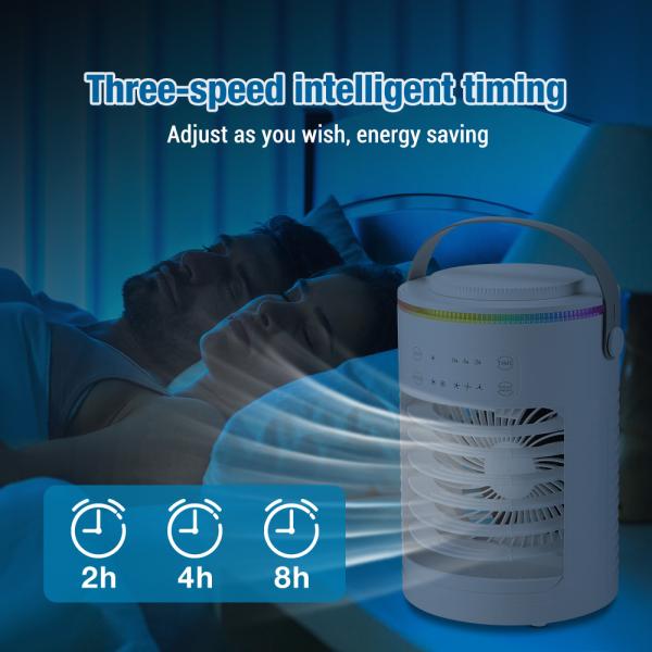 English Operating Language Table Fans Mini Air Conditioner for Water Cooling in Summer