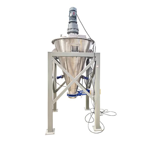Conical Mixer for Uniform Mixing of Powder and Granular Materials in Chemical Food and Building Materials Industries