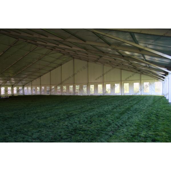 PVC Safety Outdoor Exhibition Tents 30m 40m Width Expandable Bolts Fixing