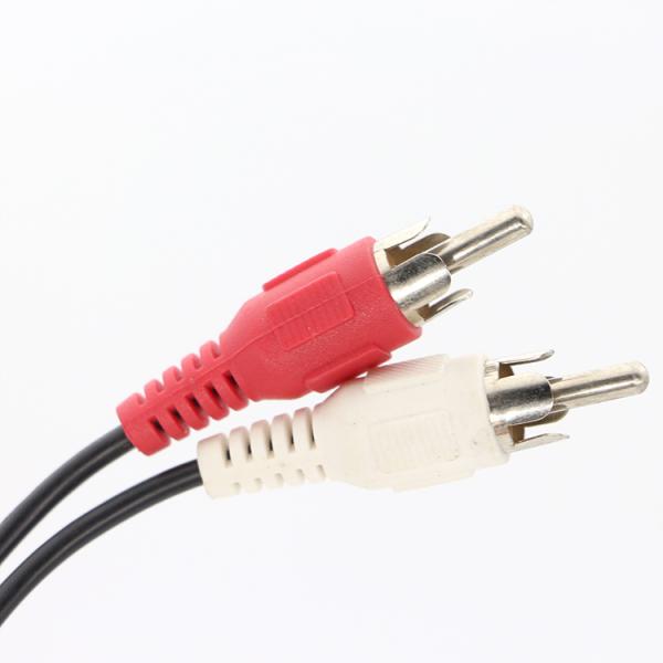 High End Audio Video TV Y Splitter 2 RCA Male to 2 RCA Male Audio Video Cable