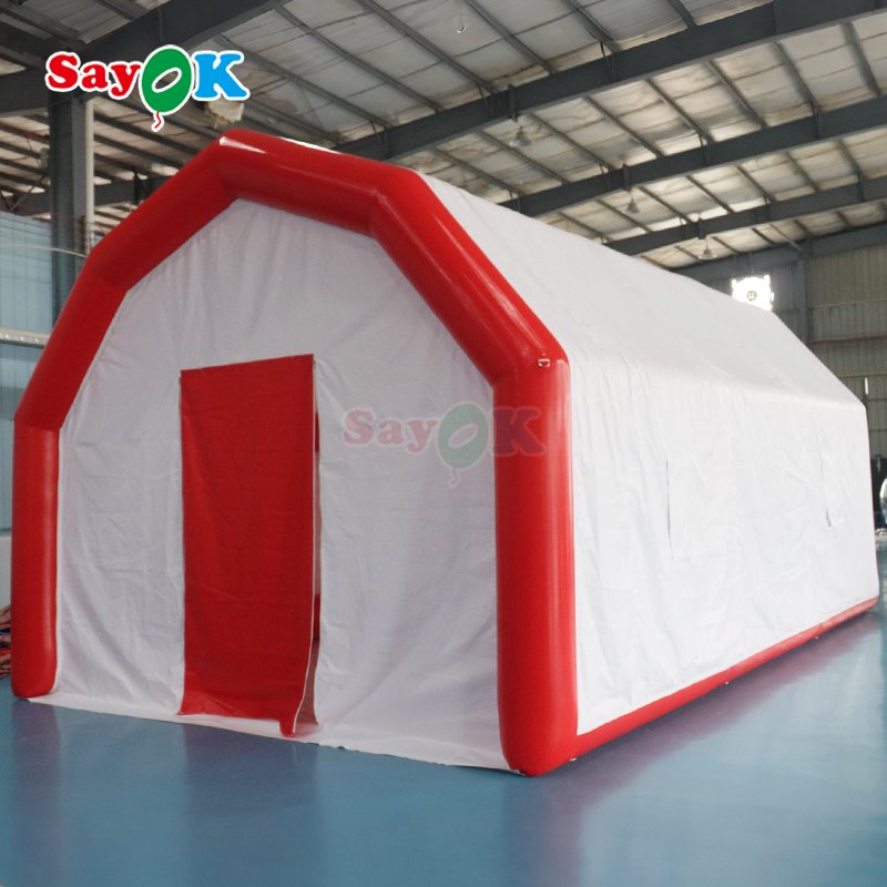 Weather-resistant Inflatable Emergency Tent with Easy Setup and 0.6mm PVC Tarpaulin for Disaster Relief