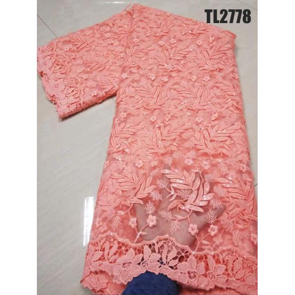 Latest top quality tulle lace fabric dress for wedding /party