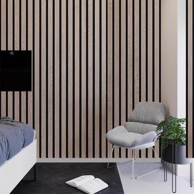 Custom eco-friendly wood slat wall panel studio sound proof wall panels for studio
