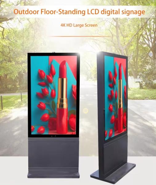 49 polegadas sem ventilador publicidade exterior Display Drive Thru System LCD Painel de menus Kiosco Totem à prova d'água Sinalização digital
