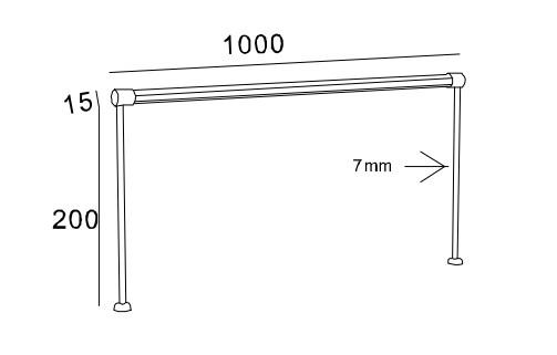 Excellent product design LED Display lighting 18W Standard sand silver or black jewelry cabinet strip light