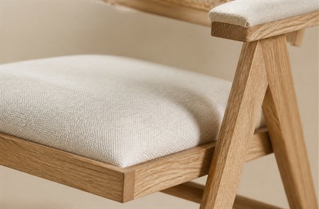 Natural Wood Cane Back Dining Armchair CYC-030-NTL