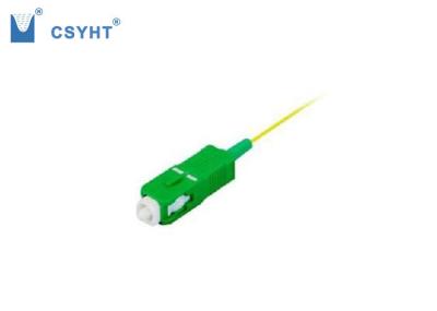 Baixa trança da fibra ótica do verde da perda de inserção, cabo de fibra ótica simples da trança
