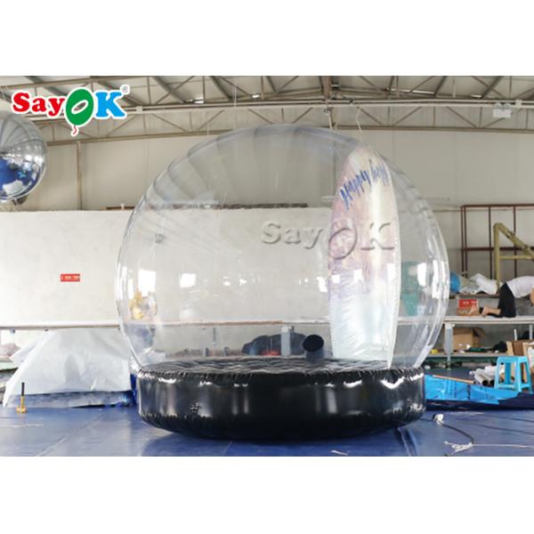 PVC Christmas Ornaments Inflatable Snow Globe For Outdoor Advertising