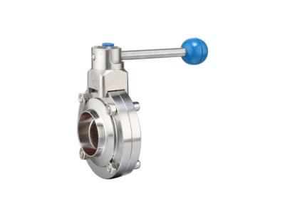Industrial DIN Clamp Welded Butterfly Valve Stainless Steel  18 Months Warranty