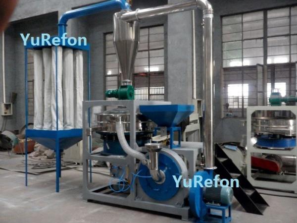 80 - 350 Kg / H Plastic Grinding Mill CE SGS Certification With High Output