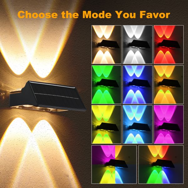 Customize Your Outdoor Ambiance with Our Solar LED Fence Light Perfect for Gardens Fences Pathways and Patios