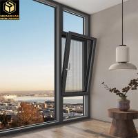 Villa Push Pull Cortina Ventana de la pared Ventana transparente de aluminio Marco corredizo