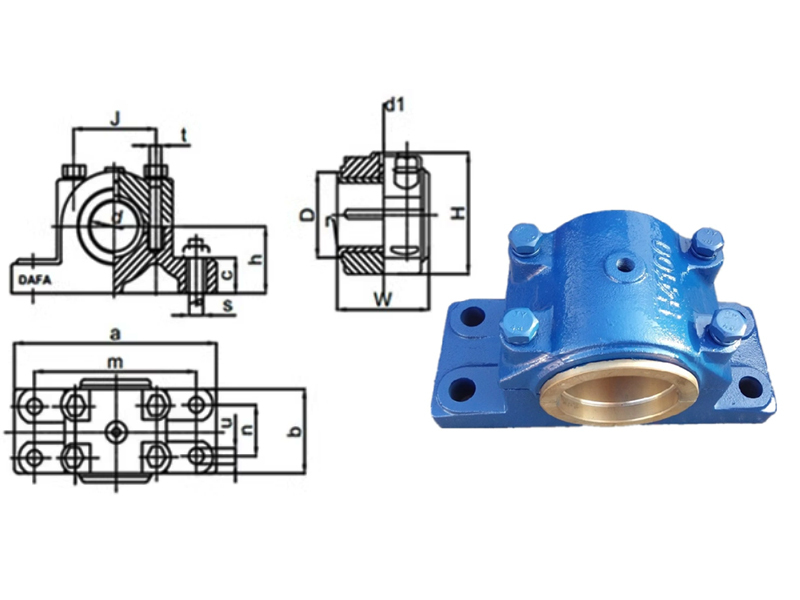 Low Noise Bearing housing H4120 Mining machinery bearings