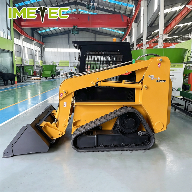 Multifunctional Skid Steer Loader Flexible Steering For Farming Construction 850kg