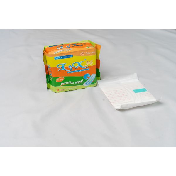 Unscented 240mm Sanitary Napkins Pad Comfort Absorbent Cotton Sanitary Pads