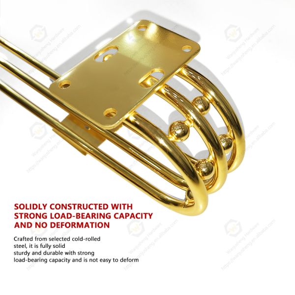 Newly Designed Decorative Hardware Furniture Legs Gold Cabinet Feet Household Sofa Metal Base Frames and Long Iron Sofa Legs