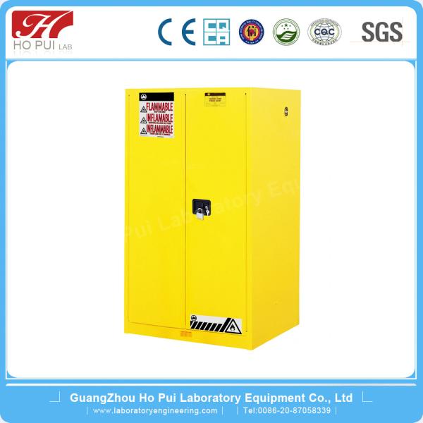 Barrel Type Flammable Safety Storage Cabinets , Yellow Chemical Storage Cabinets 