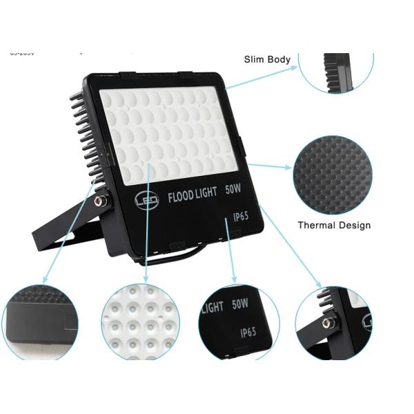 Waterproof Residential Outdoor Lighting Flood Lights 50w 50/60 Hz No Leakage