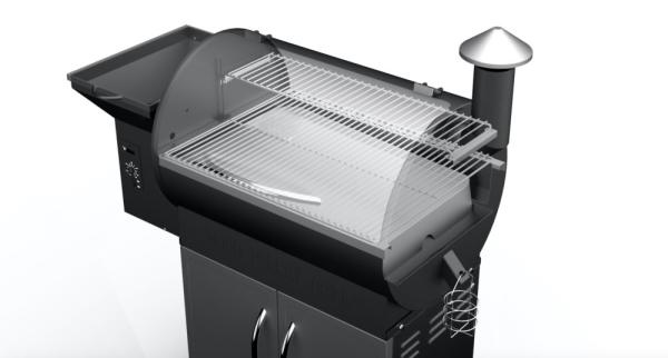 Offset Smoker Chrome Plated Wood Pellet Barbecue Grills With Wheels
