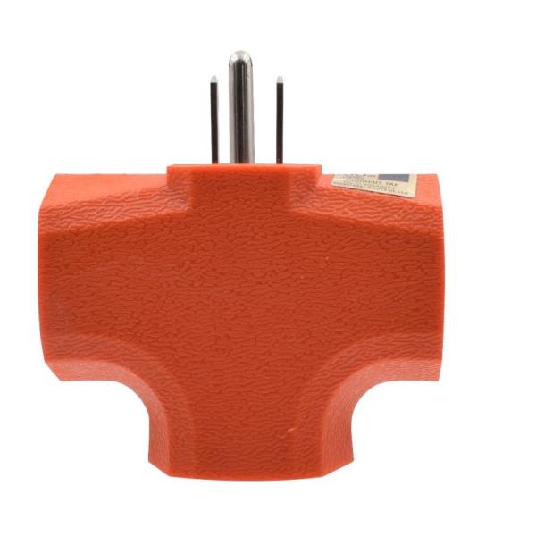 SDK Network 15-amp Adapter 3 Grounding 1 to 3 Outlets Heavy Duty Nema 5-15p to Multiple Nema 5-15r Waterproof Multipurpose Extension Socket