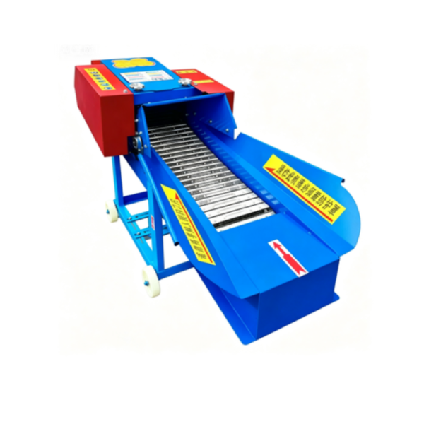 Alloy Steel Chaff Cutter with Conveyor Motorized Forage Harvester Stalk Crusher