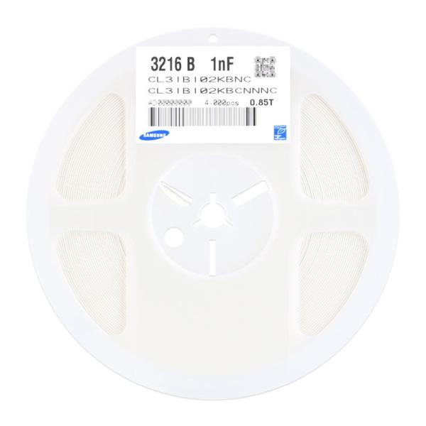 Многослойные керамические MLCC SMD керамические конденсаторы 1206 1nF 10% 50V X7R CL31B102KBCNNNC