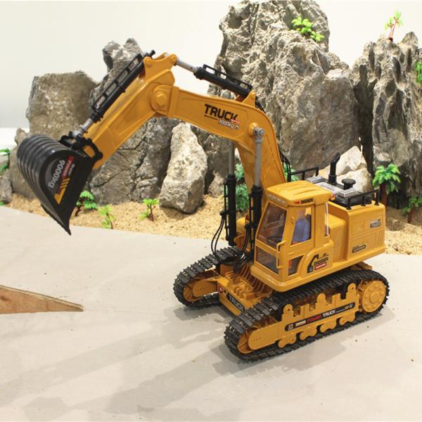 2.4G Wireless Remote Control Vehicle Crawler Excavator for Children's Simulation Play