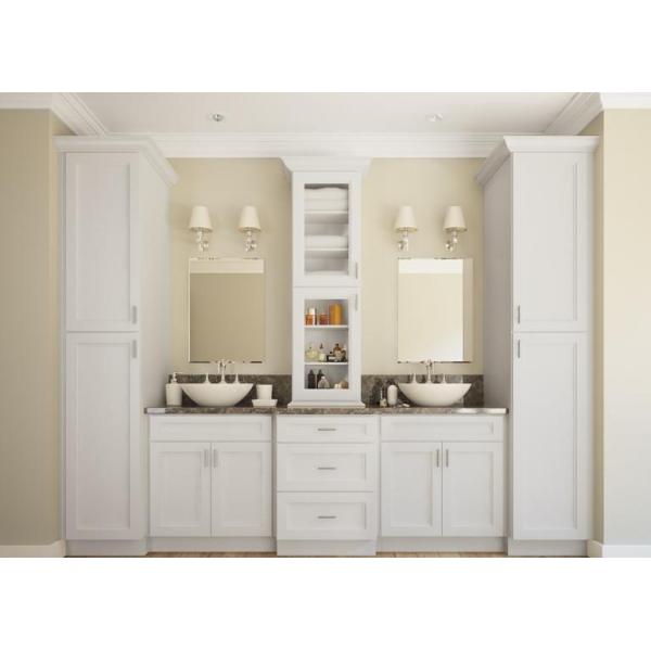 New Style Bathroom Furniture Modern Vanity Cabinets Plywood / MDF