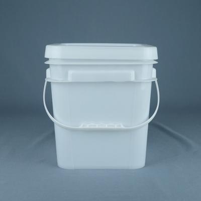 O cofre forte do alimento cubetas plásticas quadradas de 10 litros com punhos personalizou a cor