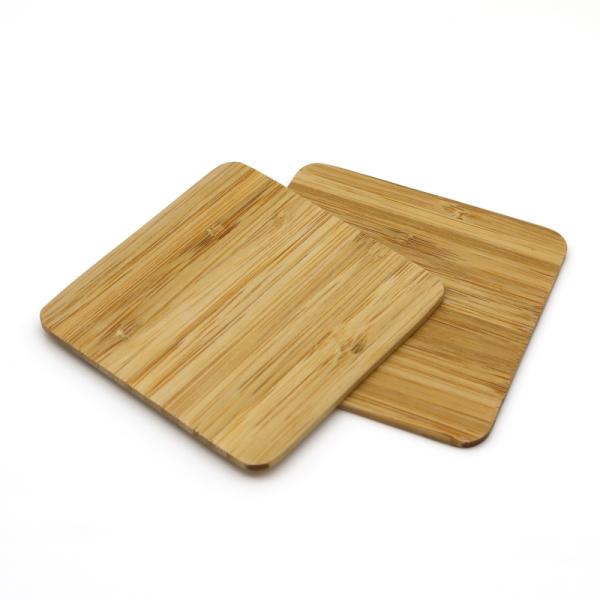 Bebidas frías de 3 mm cuadrados Copas de bambú para bebidas calientes