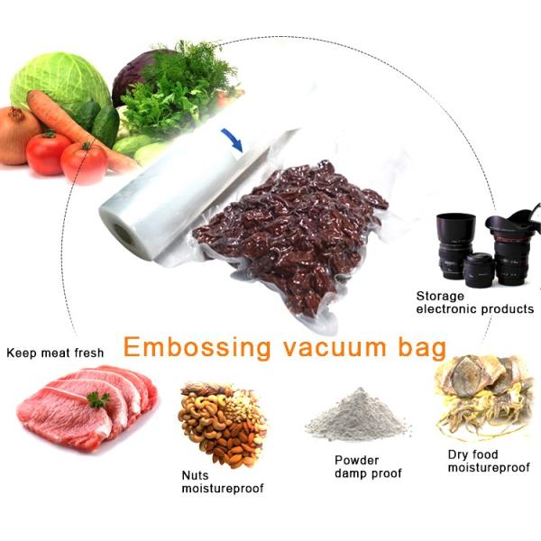 Custom Printed Foodsaver Vacuum Sealer Bags Transparent Food Grade Long Preservation