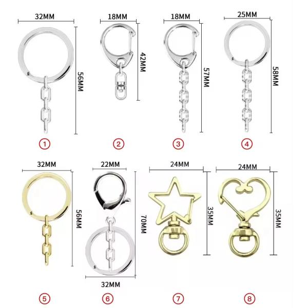 2D Flat PVC Keychain Badge Rubber Keyring Souvenirs Custom Printed