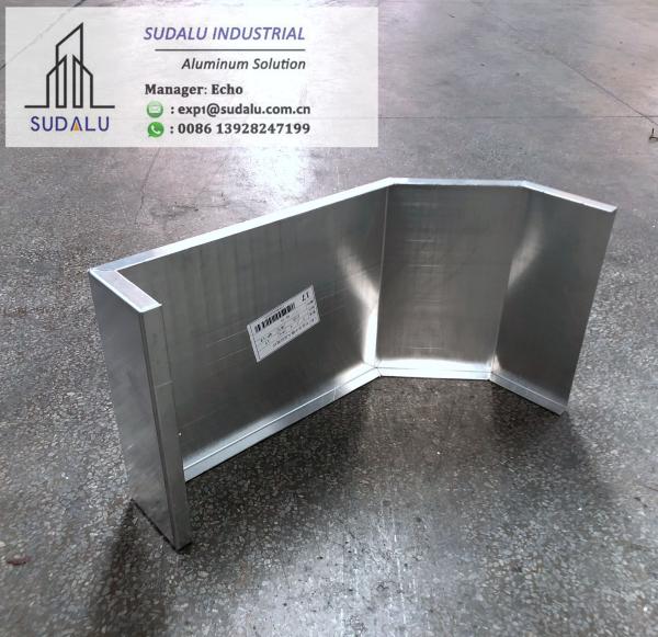SUDALU Aluminum Solid Panel Bending Shape Aluminum Panel for Air Conditioner Cover