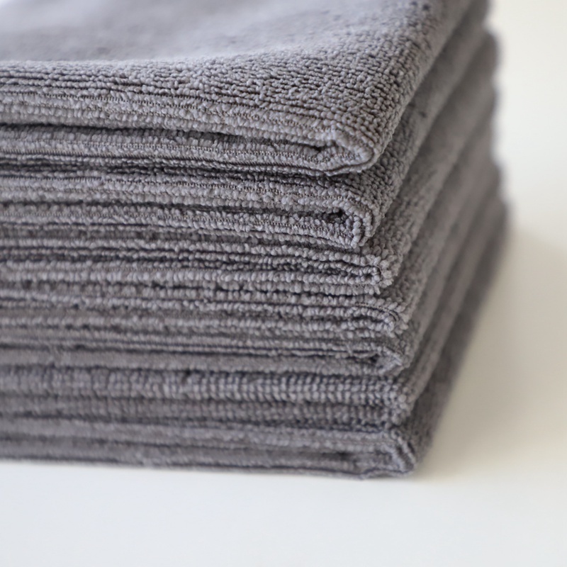 350gsm 40x40cm Microfiber Cleaning Towel Warp Knit Ultra Absorbent For Sport Gym Personal Care