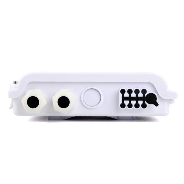Black White OEM Fiber Optic Distribution Box FTTX 8 Core With 1 8 PLC Splitter