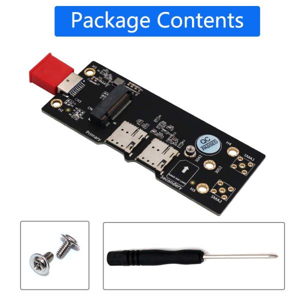 NGFF (M.2) к переходнику USB 3,0 с двойным NANO слотом SIM-карты для модуля 3G/4G/5G