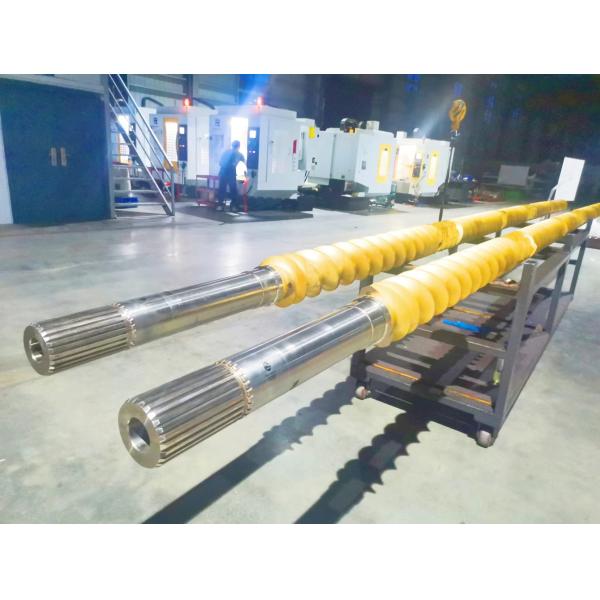 Plastic Extruder Machinery Parts Screw Shaft For Producing PC
