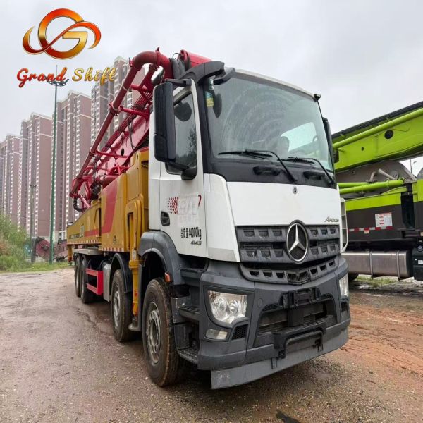 Used 2020 SY 62m Concrete Pump Truck with 61.1m Vertical Reach 180 m³/h Output on Mercedes-Benz Chassis
