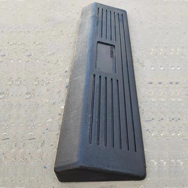 Rubber Squat Wedge Calf Block Ramp 70*16*5cm for Full Motion Squat Exercise in Black