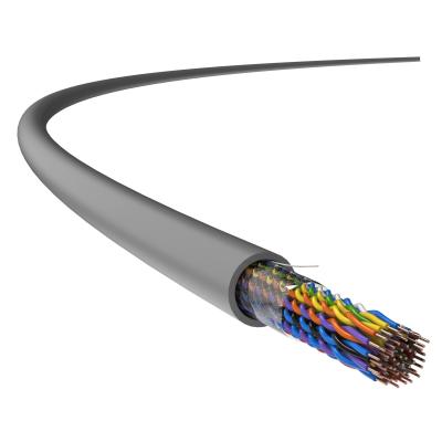 Os multi pares telefonam o revestimento de PVC desencapado do cobre do cabo CAT5 UTP 24AWG 16/25 de par