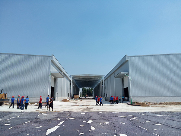 Lightweight Steel Warehouse Building Construction , Modern Prefab Metal Buildings