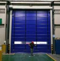 O PVC industrial terminou portas rápidas do rolo personalizou o zíper de alta velocidade da cortina macia
