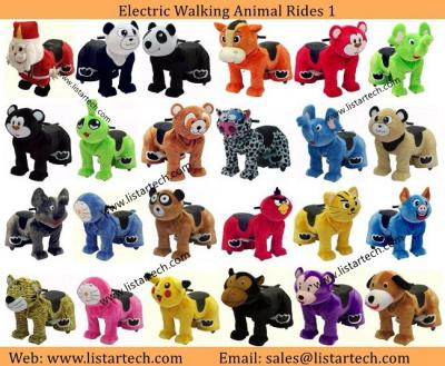 Battery Animal Ride Bike Plush Animal Electric Scooter Cover Stuffed Furry