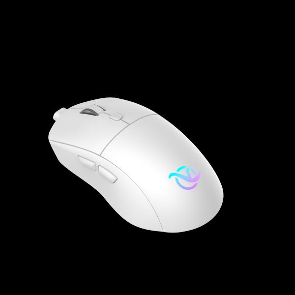 6 Keys Ergonomic Wireless Mouse QX3218 Chip 5 Speed Adjustable DPI Non-illuminated & Breathing Light Optional