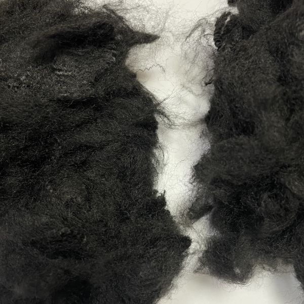 5.5D*51mm Black Felt ES fiber For Soundproof &   High Color Felt Staple Fiber Soft & Fluffy Fastness Specifications can be customized