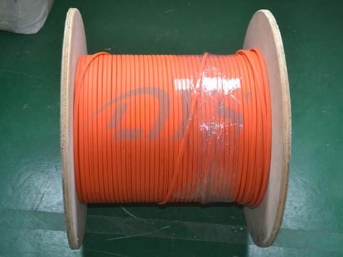 Orange Duplex Flat Fiber Optic Cable , Indoor 62.5 / 125um Fiber Optic Patch Cord