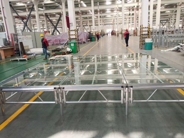 Fase acrílica do assoalho acrílico portátil de alumínio exterior